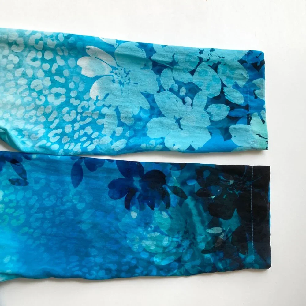 Soft Surroundings JOLENE Silk Floral Blouse - Picture 9 of 10